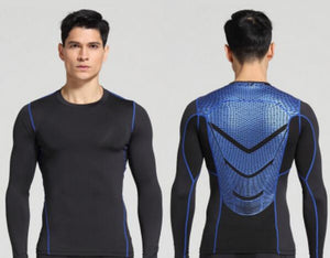 Men Compression MMA Rashguard Fitness Long