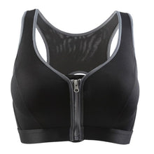 Load image into Gallery viewer, Women Brand Padded Front Zipper Tank Top Running Sports Bra