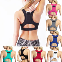 Load image into Gallery viewer, New Sports Bra Women Shockproof Back Pocket Front Zipper Bras