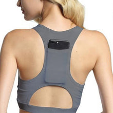 Load image into Gallery viewer, New Sports Bra Women Shockproof Back Pocket Front Zipper Bras