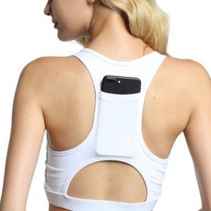New Sports Bra Women Shockproof Back Pocket Front Zipper Bras