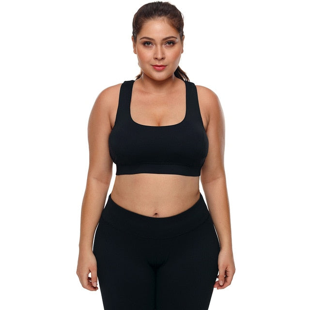 Large Big Plus Size Fitness Top Female Sport Brassiere