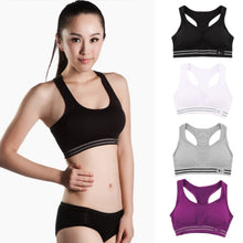 Load image into Gallery viewer, Sexy women fitness bra padded compression sport bra