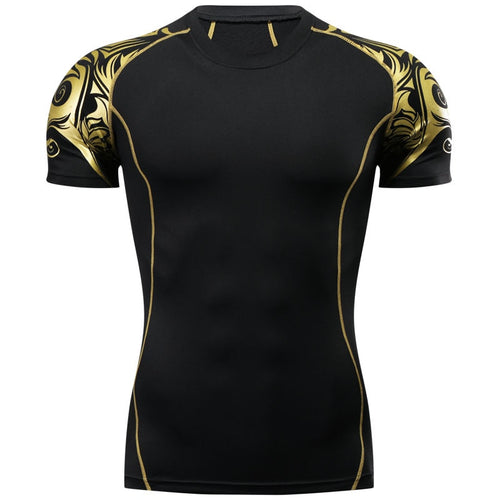 3D MMA Rashguard Gym T Shirt Clothing Compression Shirt