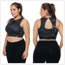Load image into Gallery viewer, Plus Size Workout Tank Top Fitness Women active wear balck