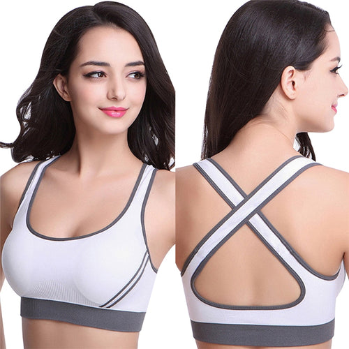 High Stretch Breathable Sports Bra Top Fitness Women Padded