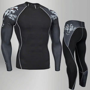 Men Fitness MMA Compression Shirt Men Rash guard Male