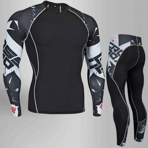 Men Fitness MMA Compression Shirt Men Rash guard Male