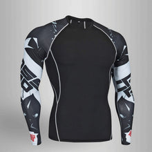 Load image into Gallery viewer, Men Fitness MMA Compression Shirt Men Rash guard Male