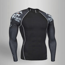 Load image into Gallery viewer, Men Fitness MMA Compression Shirt Men Rash guard Male