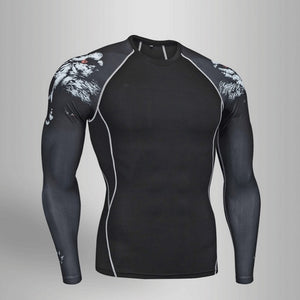 Men Fitness MMA Compression Shirt Men Rash guard Male