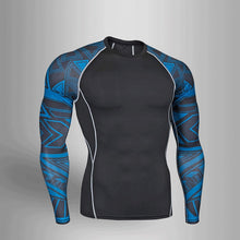 Load image into Gallery viewer, Men Fitness MMA Compression Shirt Men Rash guard Male