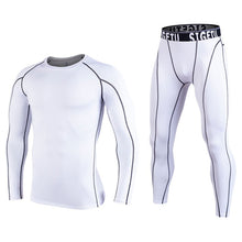 Load image into Gallery viewer, MMA Rashguard Fitness Running Shirt Men Rashguard Sportswear