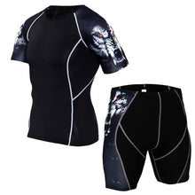 Load image into Gallery viewer, Mma Rashguard Muay Thai T Shirt Shorts Suit Printed