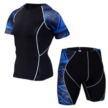 Load image into Gallery viewer, Mma Rashguard Muay Thai T Shirt Shorts Suit Printed