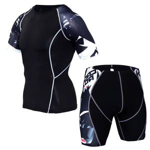 Mma Rashguard Muay Thai T Shirt Shorts Suit Printed